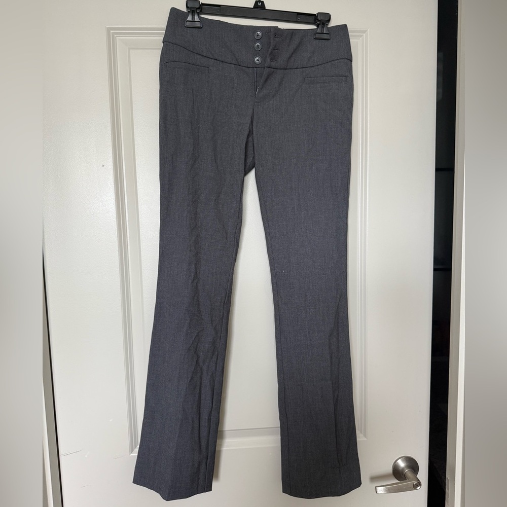 Gray Straight-Leg Trousers (from JCPenny’s)